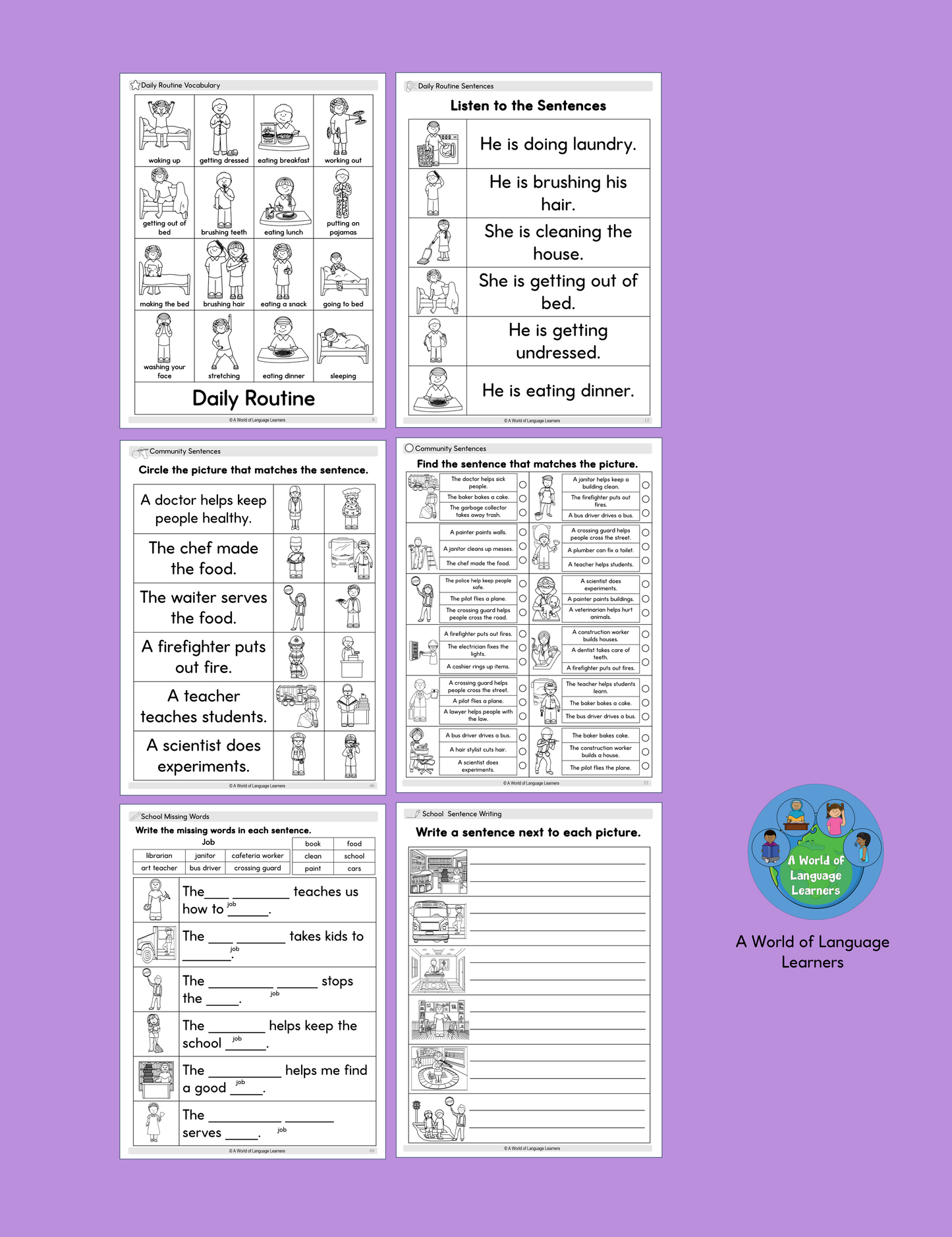 ESL Vocabulary Workbook- Instant Download