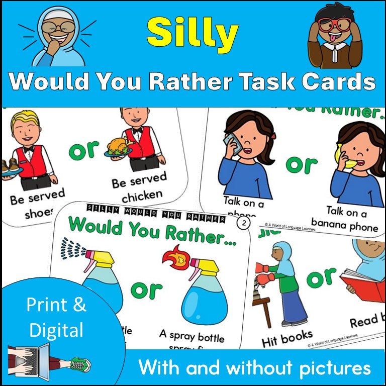 Silly Would You Rather Opinion Task Cards