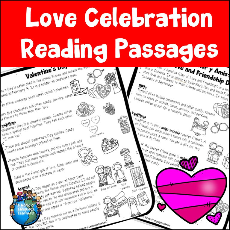 Love Holiday Reading Passages