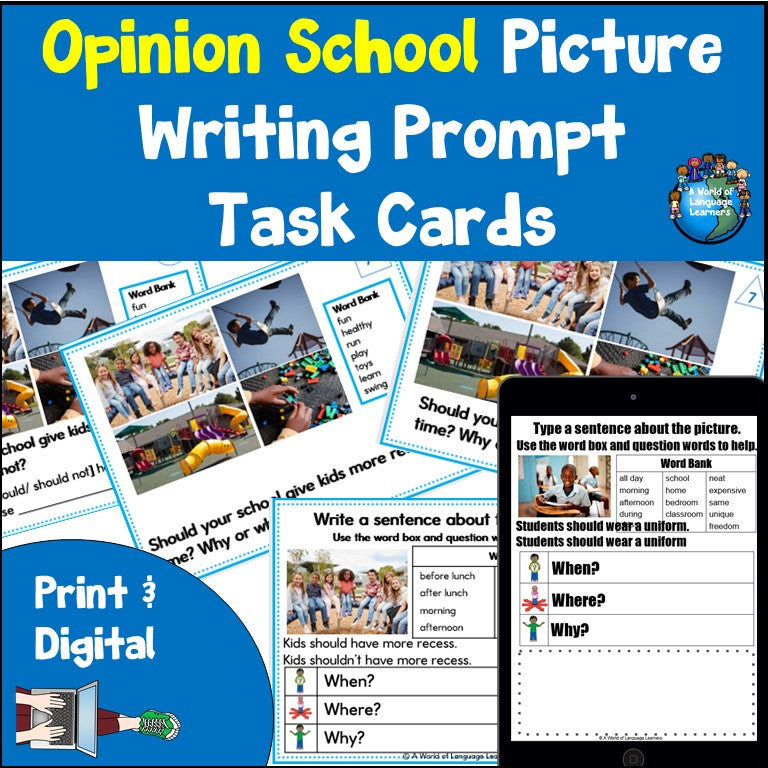 School Opinion Writing Prompts