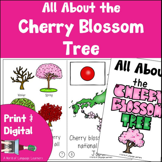 Cherry Blossom Tree Emergent Reader and Decodable Book