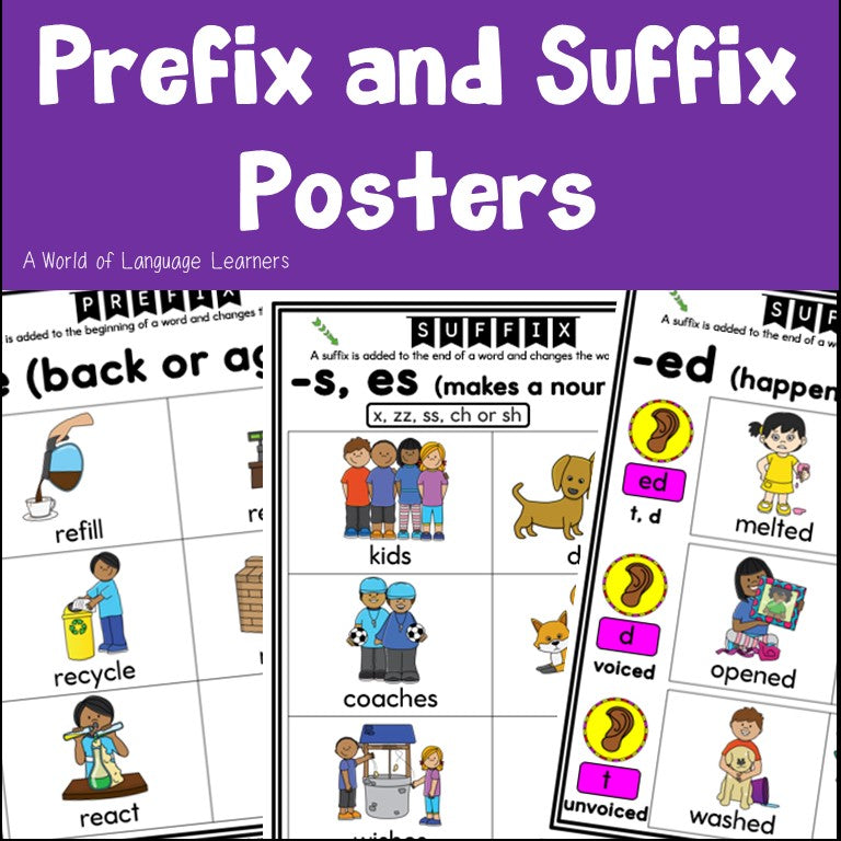 Prefix and Suffix Posters
