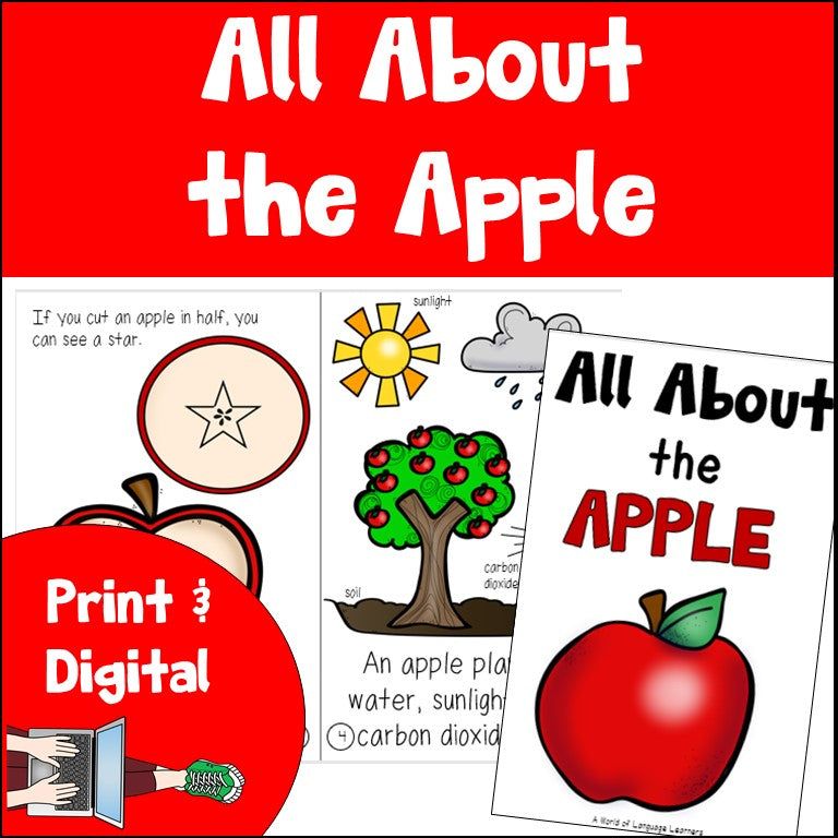 Apple Emergent Reader and Decodable Book | Print and Digital