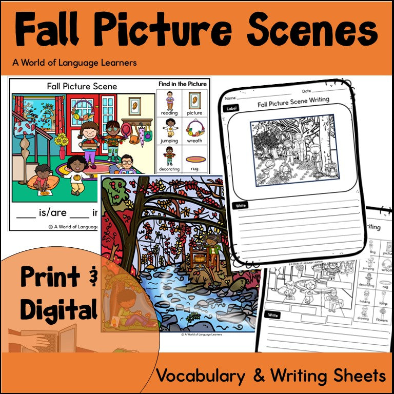Fall Picture Scenes for ELD