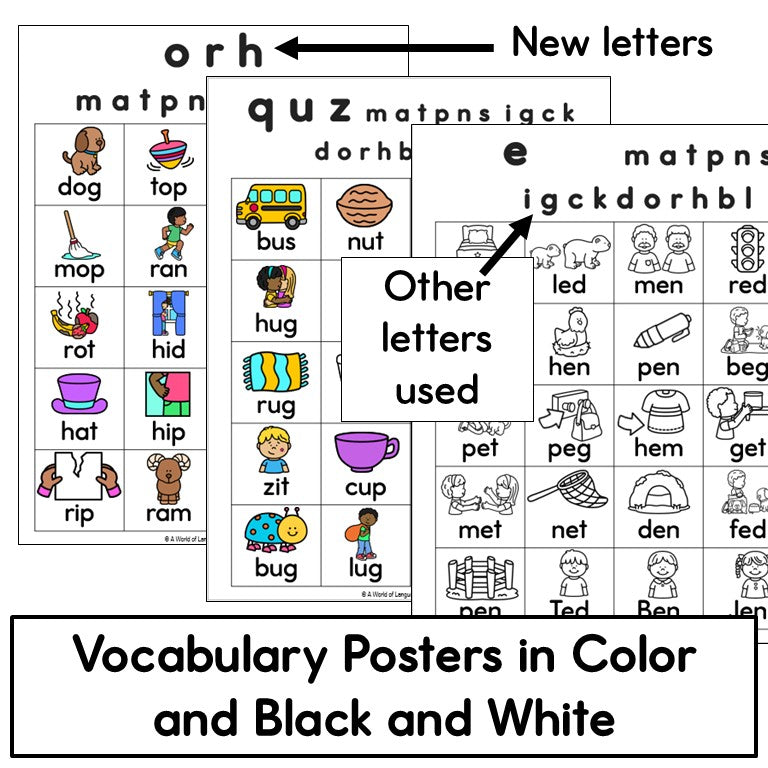 CVC Phonics Short Vowel Words Practice Worksheets