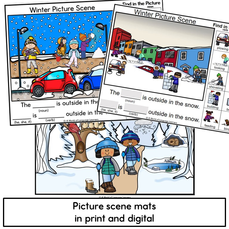 Winter Picture Scenes for ELD