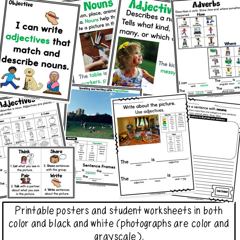 ESL Writing Mini Lessons - Print and Digital