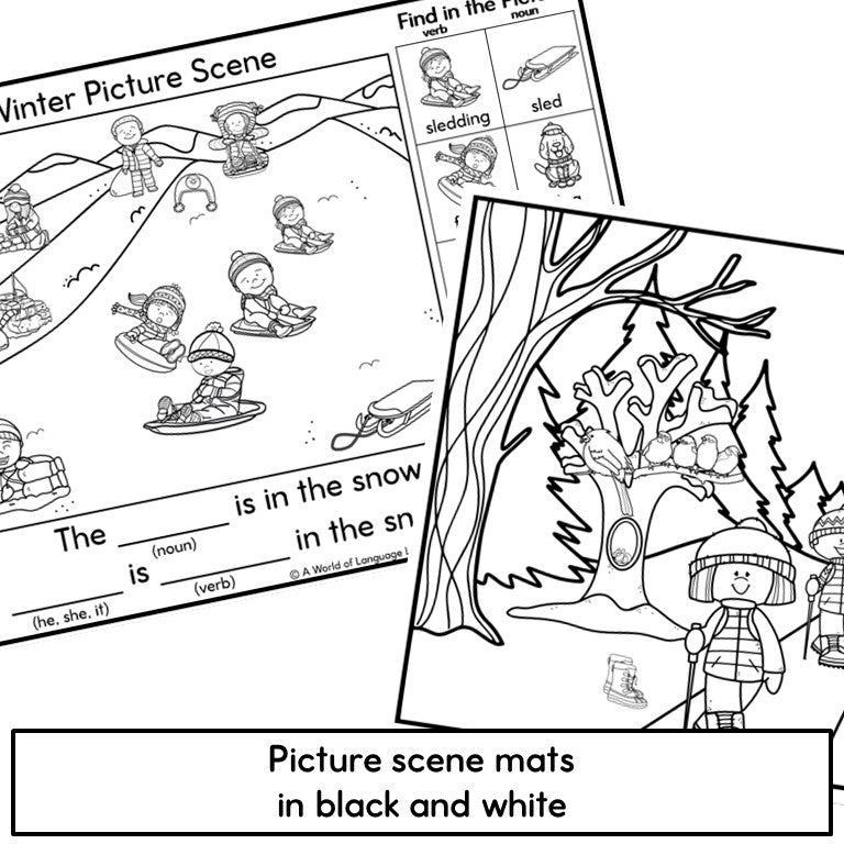 Winter Picture Scenes for ELD