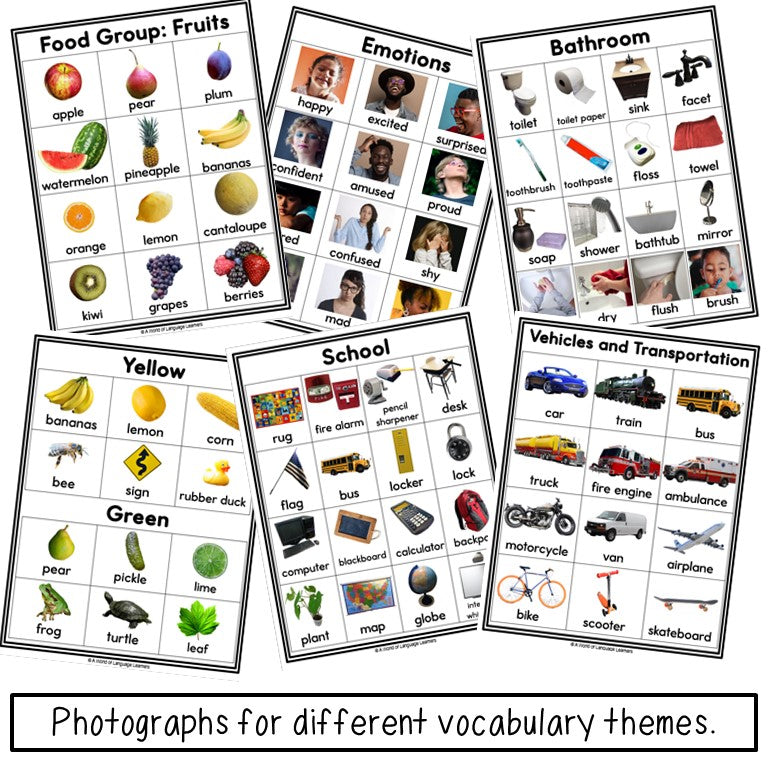 ELD Picture Dictionary | ESL Newcomer Vocabulary Print and Digital