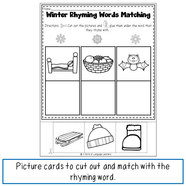 Spring Rhyming Activities