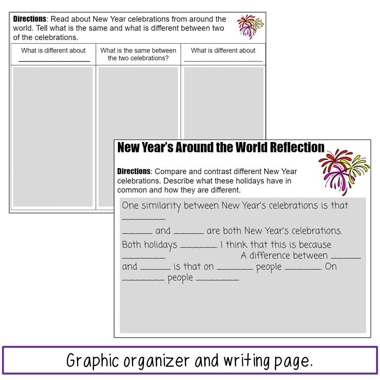New Years Around the World Reading Passages