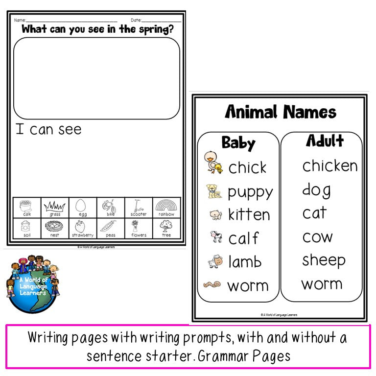 Spring Writing and Grammar