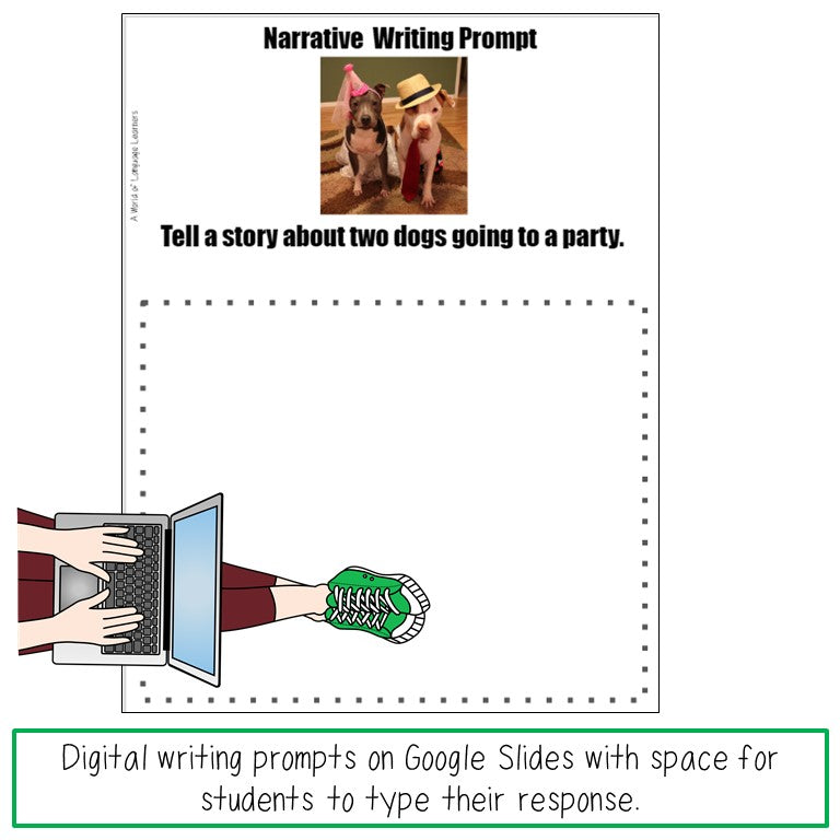 Narrative Picture Prompt Writing Task Cards