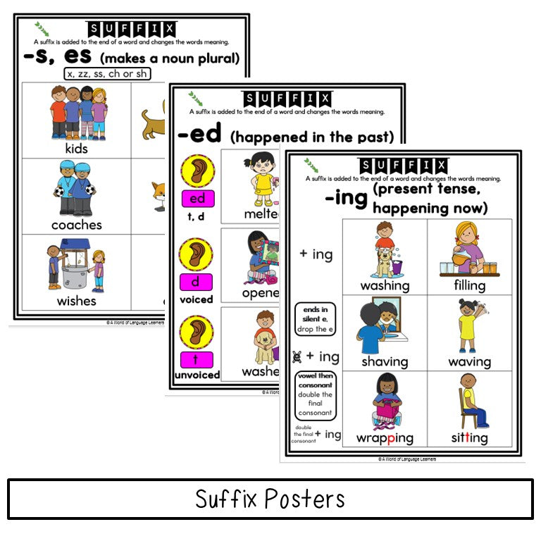 Prefix and Suffix Posters