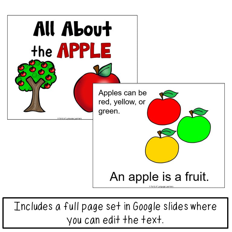 Apple Emergent Reader and Decodable Book | Print and Digital