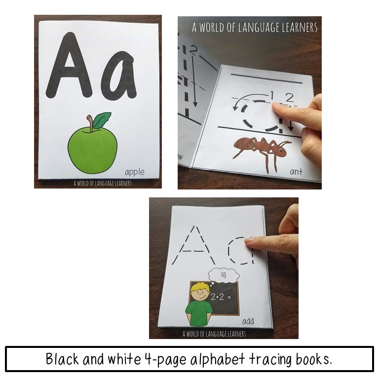 Alphabet Tracing Books Print and Digital