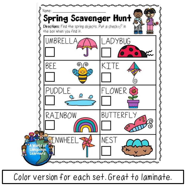 Spring Scavenger Hunts