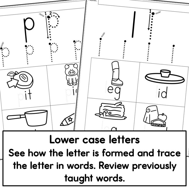Handwriting Practice - Letter Formation Tracing - Posters and Worksheets