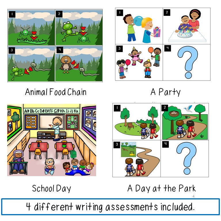 ESL Writing Assessments First Grade