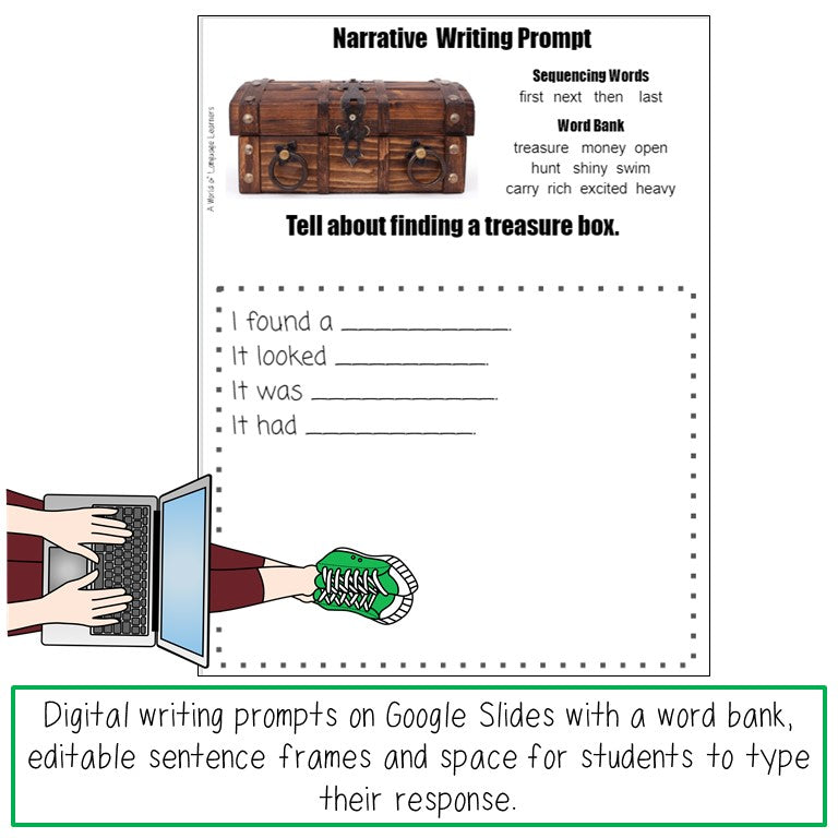 Narrative Picture Prompt Writing Task Cards