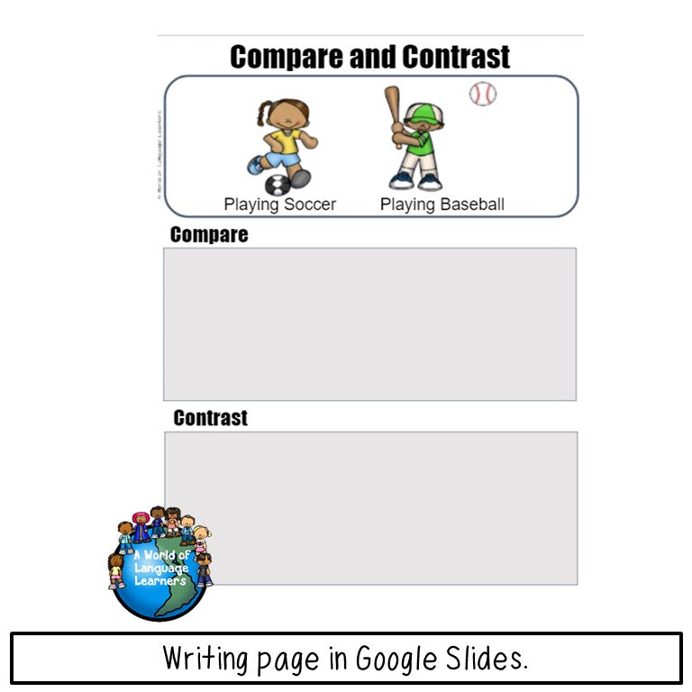 Compare and Contrast Task Cards Spring