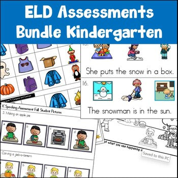 ESOL Assessments Kindergarten Print and Digital
