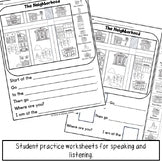 ELD Listening Practice with Maps and Buildings