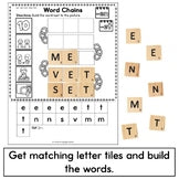 Short Vowel Phonics Word Chains