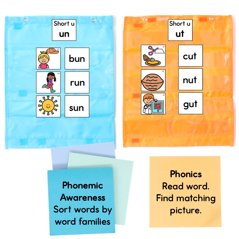 Short Vowel Picture Word Cards - Matching and Sorting