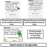 Context Clue Task Cards Fall Themed Practice Activities