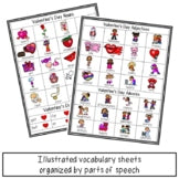 Valentine's Day Parts of Speech Color By Code