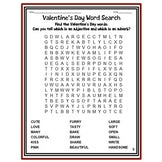 Valentine's Day Parts of Speech Word Searches