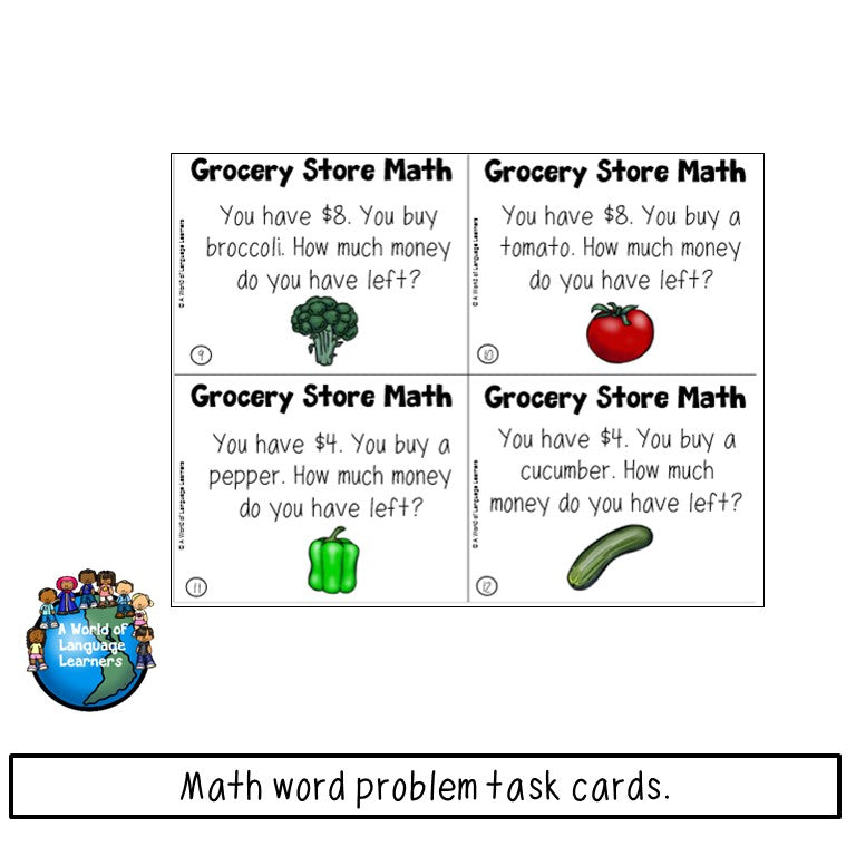 Math Word Problem Activities Bundle