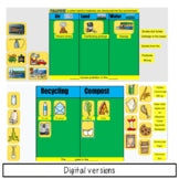 Earth Day Recycling and Pollution sorts Print and Digital