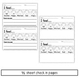 Feelings and Emotions Self Reflection Worksheets