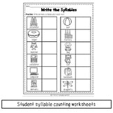 Syllable Activities GROWING Bundle