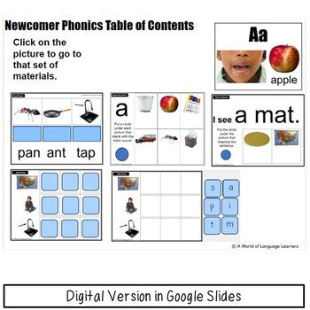 Newcomer Phonics Lessons and Practice Activities Photo