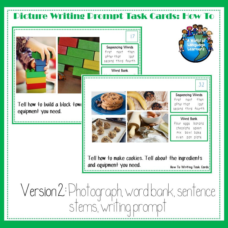 How To Picture Writing Prompt Task Cards