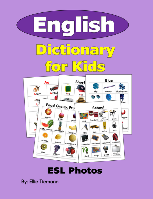 English Dictionary for Kids: ESL Photos