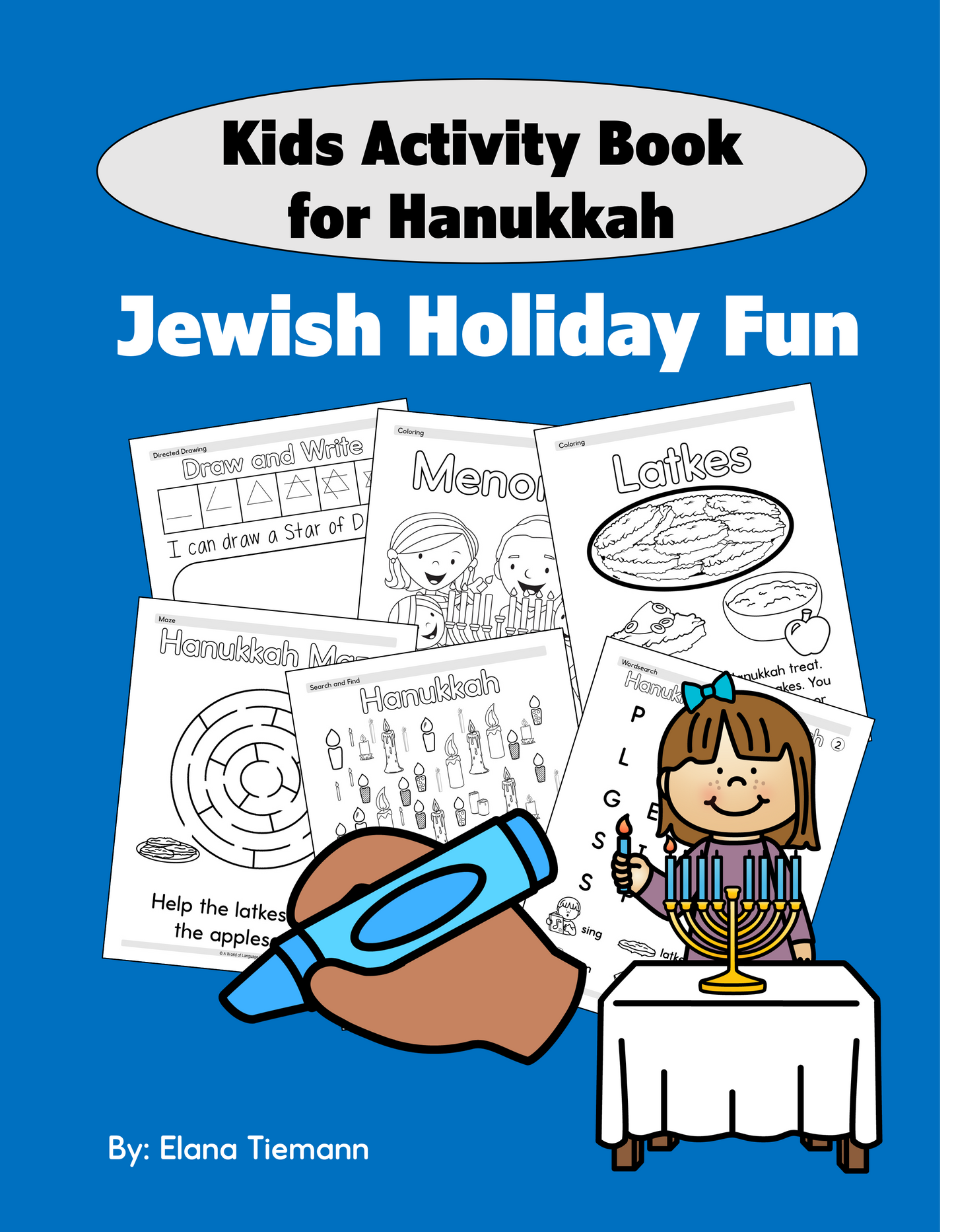 Kids Activity Book for Hanukkah: Jewish Holiday Fun