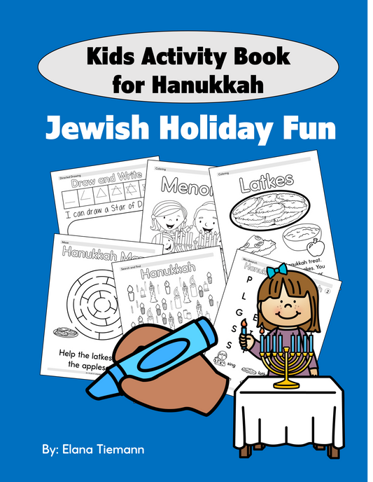 Kids Activity Book for Hanukkah: Jewish Holiday Fun