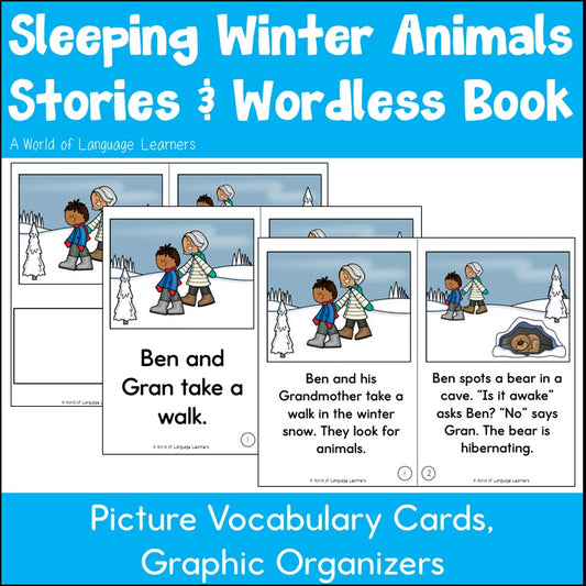 Wordless Book and Story | Sleeping Winter Animals