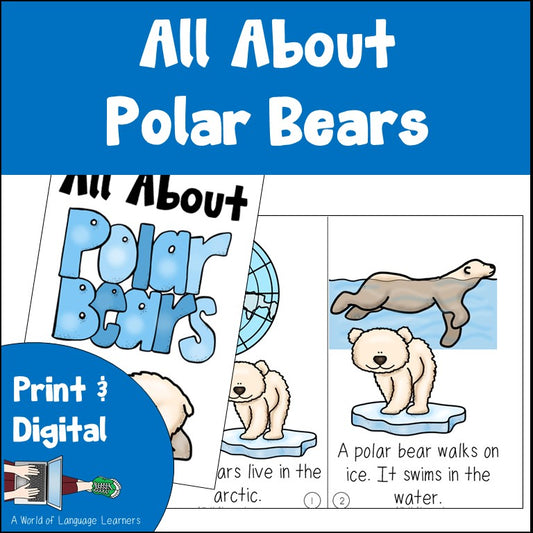 Polar Bear Book Emergent Reader and Decodable | Print and Digital