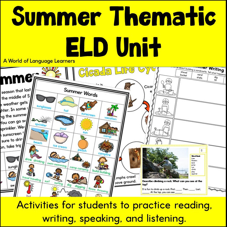 Summer Thematic ELD Unit