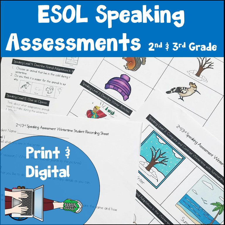 ESL Speaking Assessments 2nd and 3rd Grade