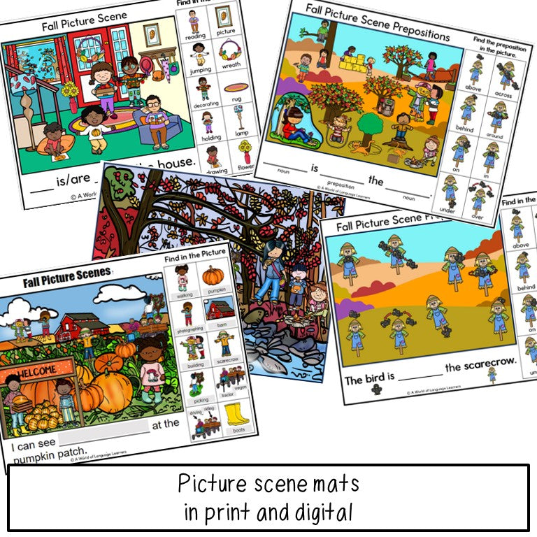 Fall Picture Scenes for ELD
