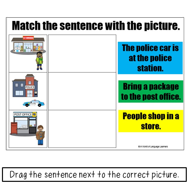Community Workers Sentence Practice