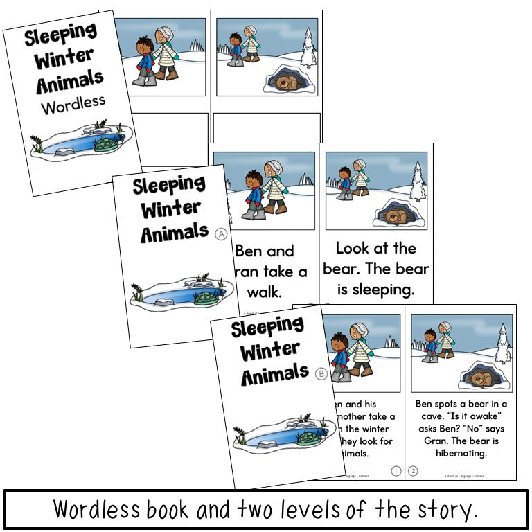 Wordless Book and Story | Sleeping Winter Animals