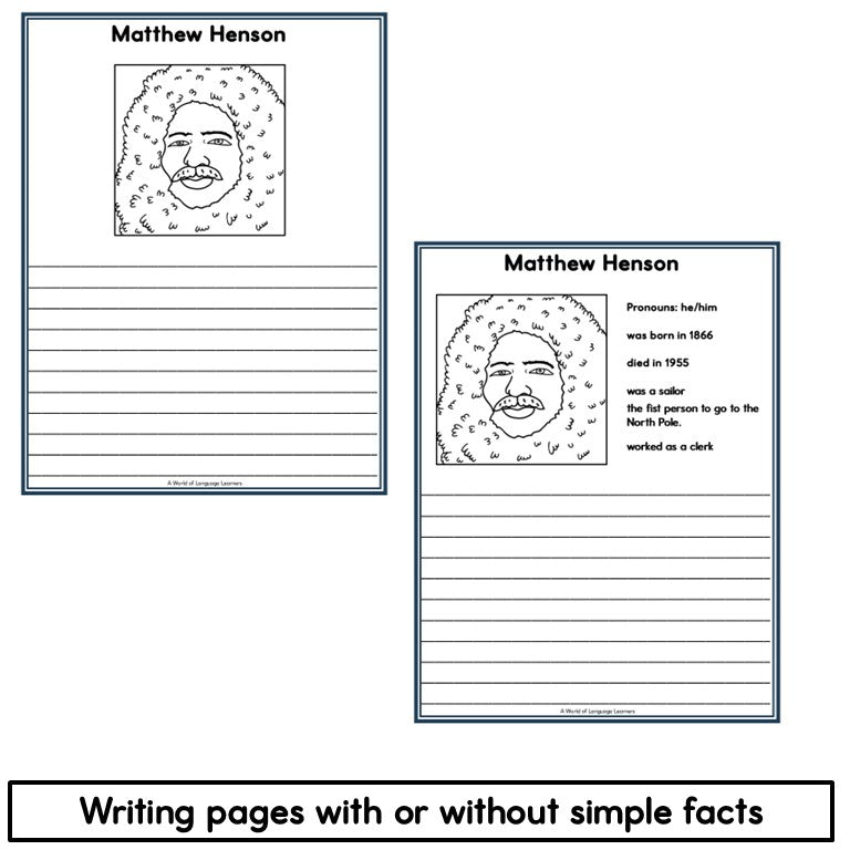 Black History Graphic Organizers Research Writing Posters Timeline Cards