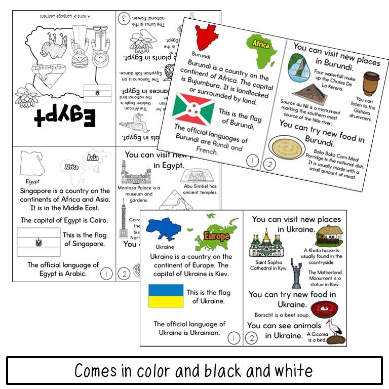 Around the World Countries Books Bundle